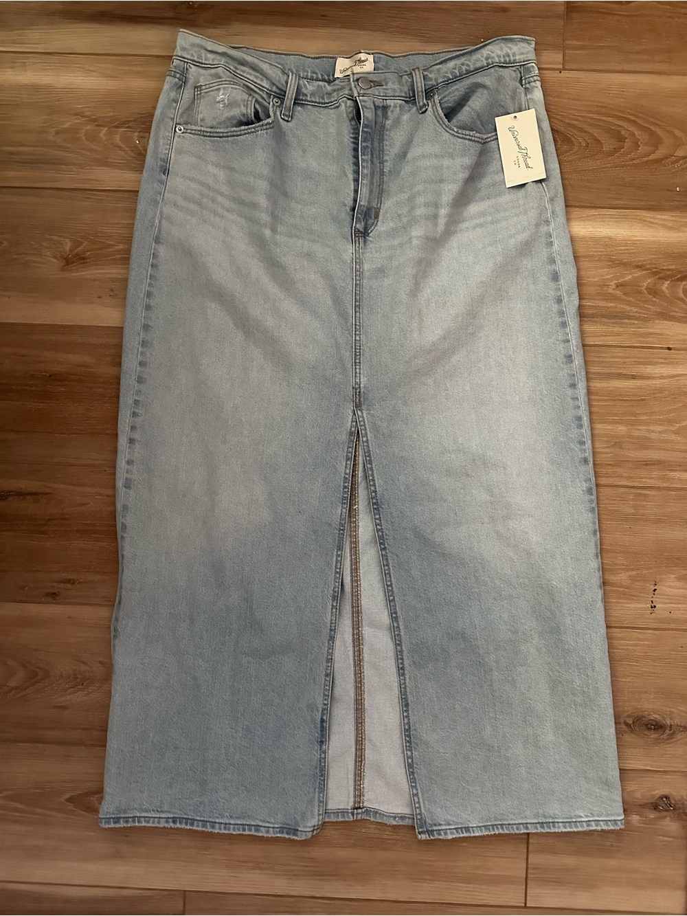 Universal Thread Denim Midi Skirt 16 NWT
